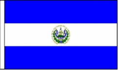 El Salvador Hand Waving Flags